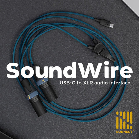 SoundWire USB-C to XLR Audio Interface Cable (includes storage pouch a ...