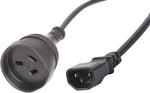 IEC C14 Male Plug to 10A mains AUS Socket
